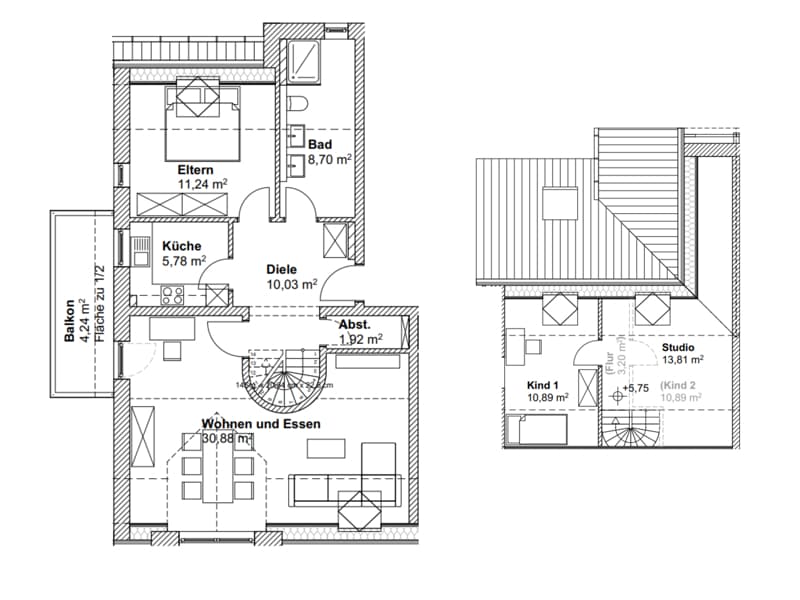 Wohnung Nr. 4, OG+DG