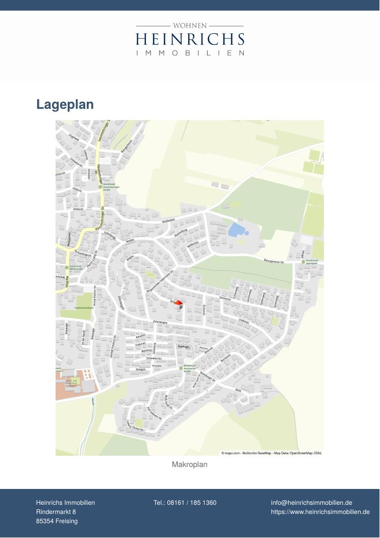 Lageplan: Birkenstraße 8 in Nandlstadt im Herzen der Hallertau